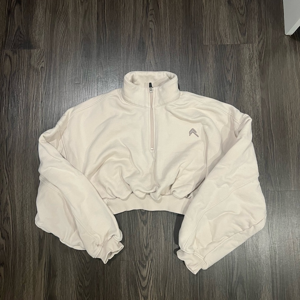 Oner Active ALL DAY LIGHTWEIGHT CROP 1/4 ZIP SWEATSHIRT
